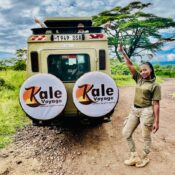 Female guide in Tanzania