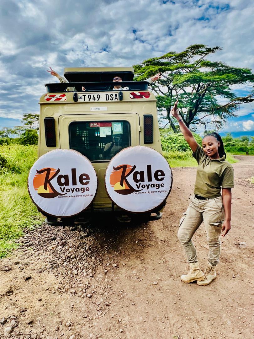 Female guide in Tanzania